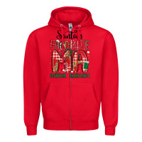 Red santa favorite medical assistant Zipper Hoodie - MaliasSmallBusiness