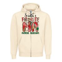 Sandshell santa favorite medical assistant Zipper Hoodie - MaliasSmallBusiness