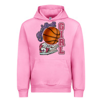 Fuchsia Pink Basketball girl Urban Hoodie - HowdyJamesFarm