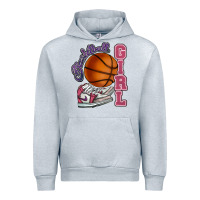 Heather Grey Basketball girl Urban Hoodie - HowdyJamesFarm