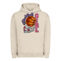 Pigment French Oak Basketball girl Urban Hoodie - HowdyJamesFarm