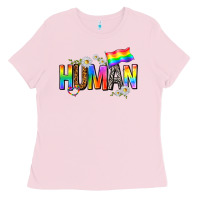 Human With Daisies Ladies Tee | Teevron