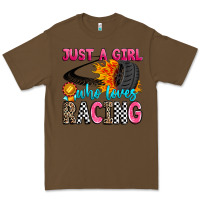 Cacao just a girl who loves racing Premium Tee - Zillion Design Studio