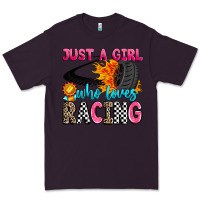 Plum just a girl who loves racing Premium Tee - Zillion Design Studio