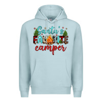 Blue Mist santa s favorite camper Premium Hoodie - JahusDesignShop