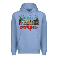 Colony Blue santa s favorite camper Premium Hoodie - JahusDesignShop