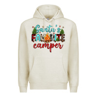 Oatmeal Heather santa s favorite camper Premium Hoodie - JahusDesignShop
