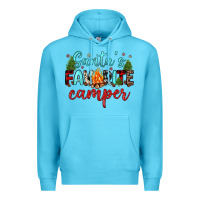 Ocean Blue santa s favorite camper Premium Hoodie - JahusDesignShop