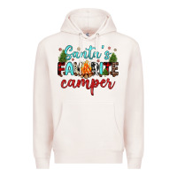 Pale Pink santa s favorite camper Premium Hoodie - JahusDesignShop