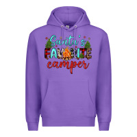 Purple santa s favorite camper Premium Hoodie - JahusDesignShop