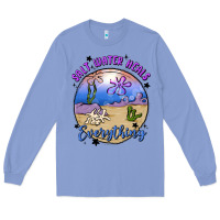 Colony Blue salt water heals everything Long Sleeve Tee - MaliasSmallBusiness