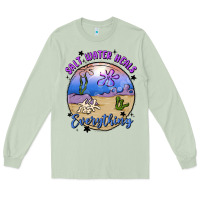 Matcha salt water heals everything Long Sleeve Tee - MaliasSmallBusiness