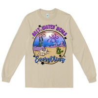Mushroom salt water heals everything Long Sleeve Tee - MaliasSmallBusiness