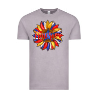 Vintage Zinc america with american flag colors and sunflower with star Vintage Tee - Artiststas