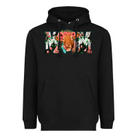 Black Cowhide Floral Feather Cow Mom Heavyweight Hoodie - Bettercallsaul