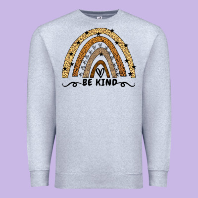 Be Kind Rainbow Premium Sweatshirt Designed By Bettercallsaul