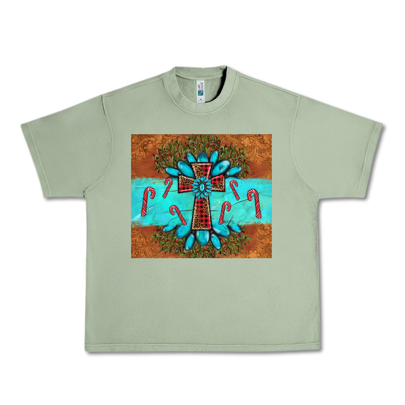 Christmas Cross Gemstone Urban Heavy Tee by AdoDesignShop | Teevron