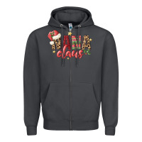 Smoke nana claus Zipper Hoodie - MaliasSmallBusiness