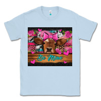 Dusty Blue be mine valentine's day cow Classic Tee - Jasminsmagicworld