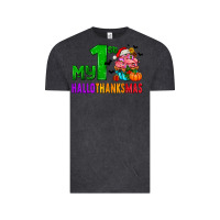 Vintage Black my first hallothanksmas Vintage Tee - AdoDesignShop