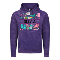 Cloud Purple nurse elements with costom name Vintage Hoodie - AdoDesignShop