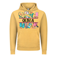 Vintage Mustard nurse elements with costom name Vintage Hoodie - AdoDesignShop