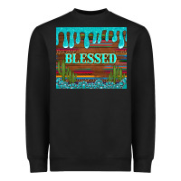 Blessed Annd Cactus With Gemstone Tumbler Heavyweight Sweatshirt | Teevron
