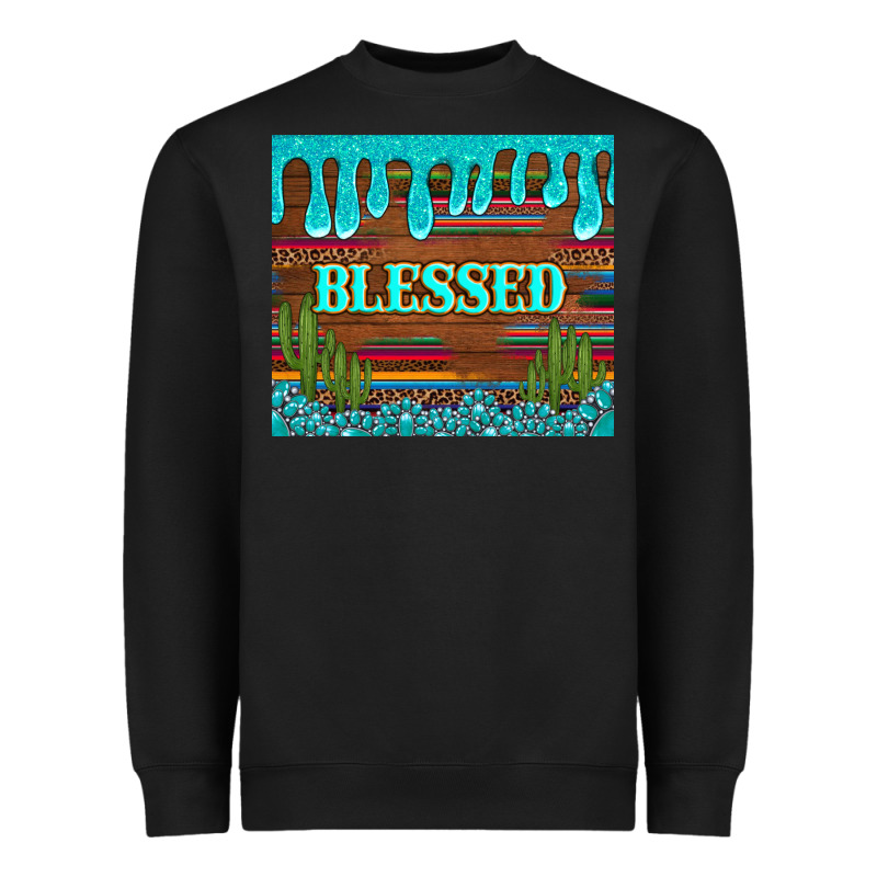 Blessed Annd Cactus With Gemstone Tumbler Heavyweight Sweatshirt by Artiststas | Teevron