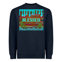 Navy blessed annd cactus with gemstone tumbler Heavyweight Sweatshirt - Artiststas