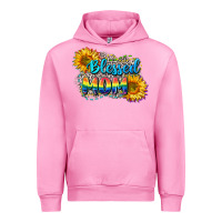 Fuchsia Pink Blessed mom Urban Hoodie - CowGirlArtShop