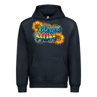 Navy Blessed mom Urban Hoodie - CowGirlArtShop