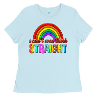 Baby Blue i cant even think straight Ladies Tee - texasbilliewilder