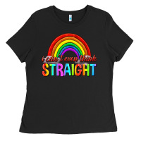 Black i cant even think straight Ladies Tee - texasbilliewilder