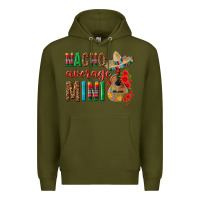 Army Green Nacho Average Mini Premium Hoodie - texasbilliewilder