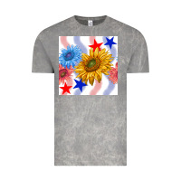 Cloud Rock patriotic sunflowers Vintage Tee - BundleAndBundleShop