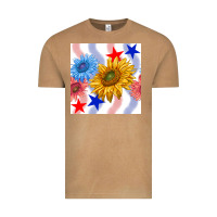 Vintage Camel patriotic sunflowers Vintage Tee - BundleAndBundleShop
