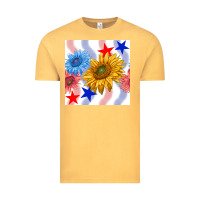 Vintage Mustard patriotic sunflowers Vintage Tee - BundleAndBundleShop