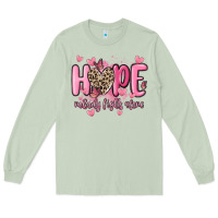 Matcha hope nobody fights alone Long Sleeve Tee - MaliasSmallBusiness