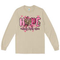 Mushroom hope nobody fights alone Long Sleeve Tee - MaliasSmallBusiness