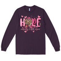 Plum hope nobody fights alone Long Sleeve Tee - MaliasSmallBusiness