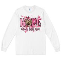 White hope nobody fights alone Long Sleeve Tee - MaliasSmallBusiness