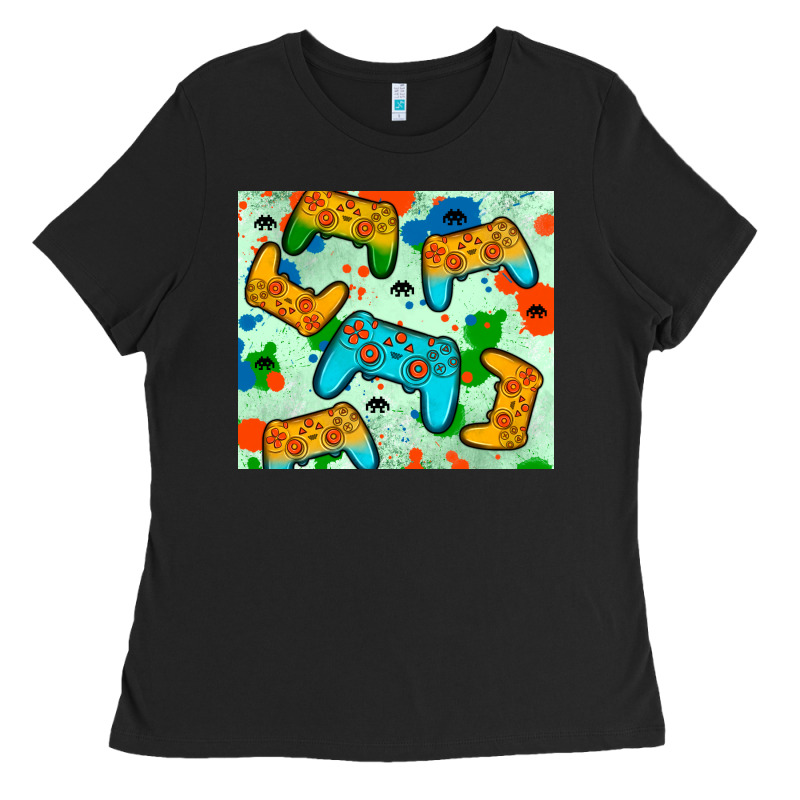 Gaming Controller Ladies Tee by JahusDesignShop | Teevron