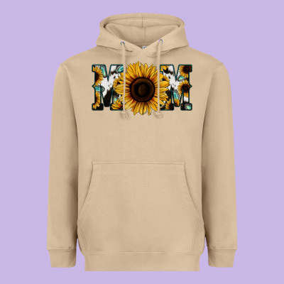 Sunflower Turquoise Cowhide Mom Heavyweight Hoodie Designed By Bettercallsaul