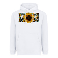White Sunflower Turquoise Cowhide Mom Heavyweight Hoodie - Bettercallsaul