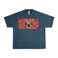 Midnight Navy easter heifer with bunny ears and glasses license plate Urban Heavy Tee - Artiststas
