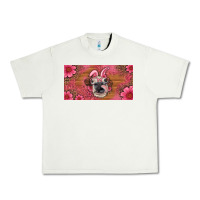 Pistachio easter heifer with bunny ears and glasses license plate Urban Heavy Tee - Artiststas