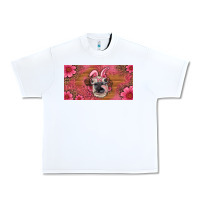 White easter heifer with bunny ears and glasses license plate Urban Heavy Tee - Artiststas