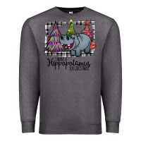 Charcoal Heather hippopotamus, Christmas Carols, Christmas, Christmas market, christmas Premium Sweatshirt - Bettercallsaul