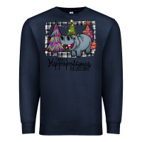 Navy hippopotamus, Christmas Carols, Christmas, Christmas market, christmas Premium Sweatshirt - Bettercallsaul