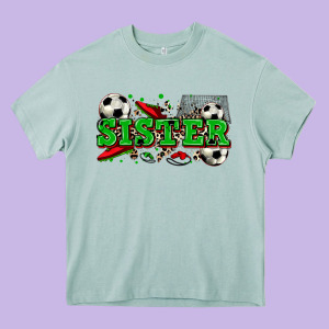 Sister Soccer Heavy Core Tee Designed By Zillion Design Studio